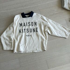 Maison Kitsune 100% cotton top worn